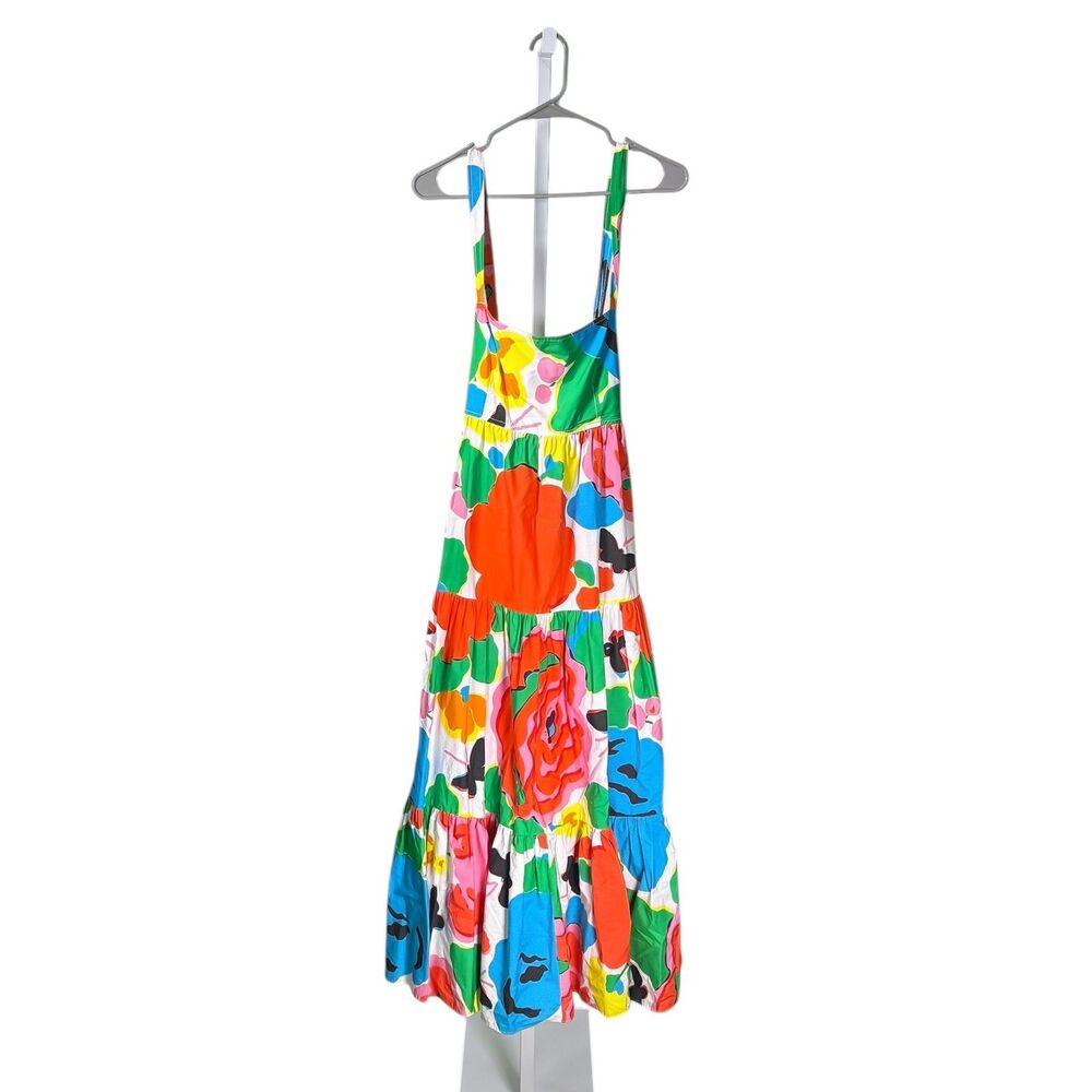 J. Crew Women's Maxi Dress Ratti Jardin Floral Tiered Colorful Vacation Beach 14 - Picture 2 of 9